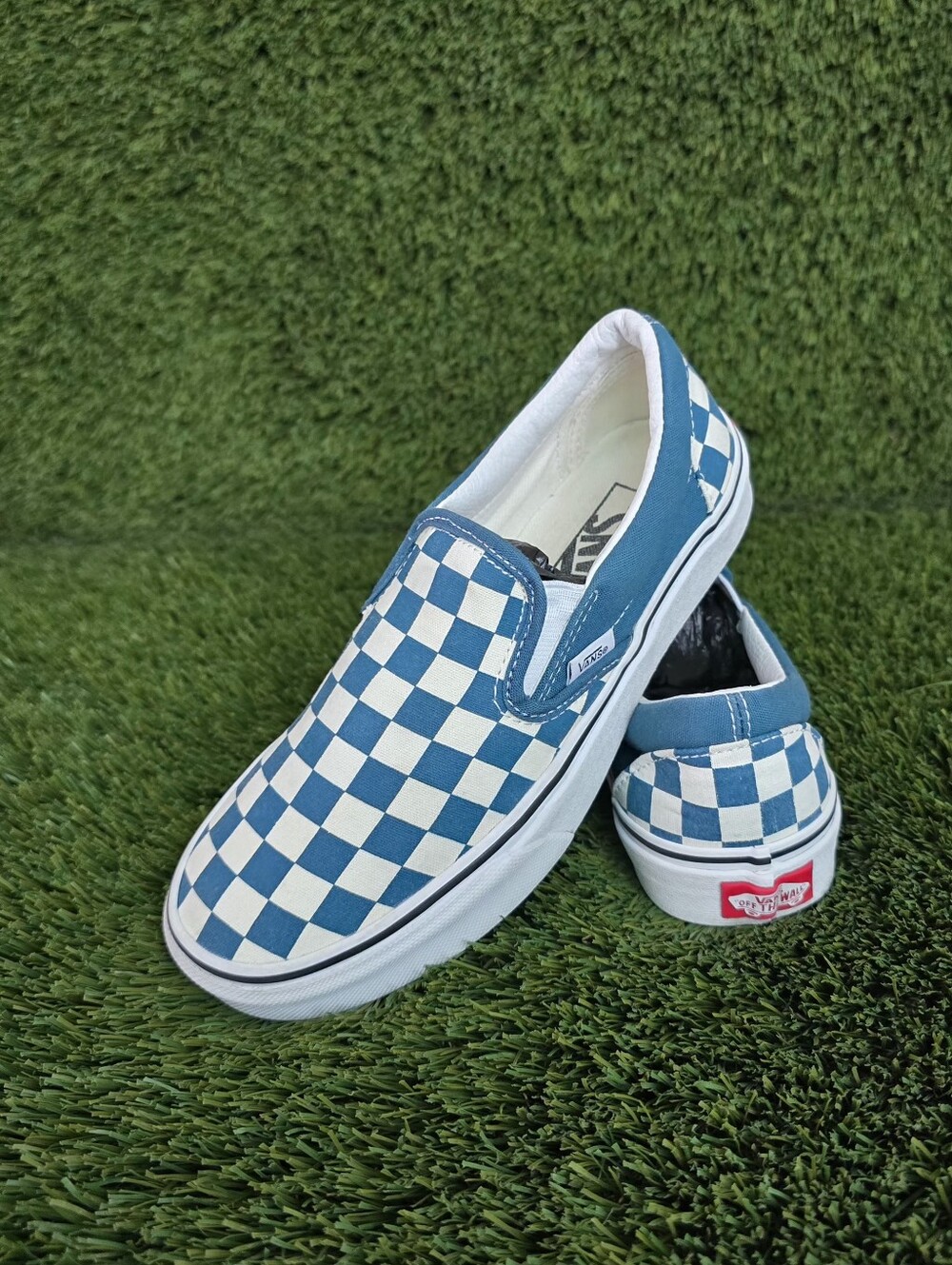 Vans Classic Slip-On 'Checkerboard - Blue Coral'